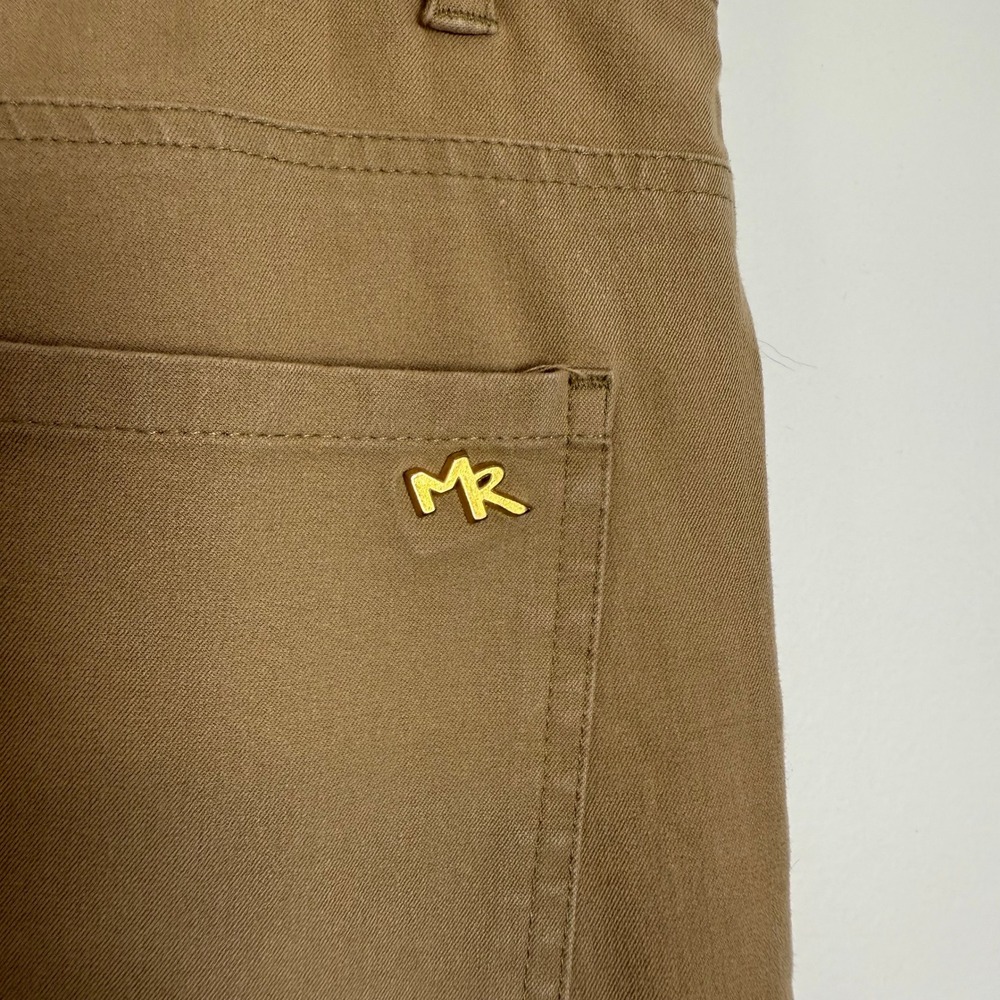 Minnie Rose Skinny Pants Womens 8 Tan Khaki Stretch Cotton Slim Fit Trousers - Picture 7 of 9
